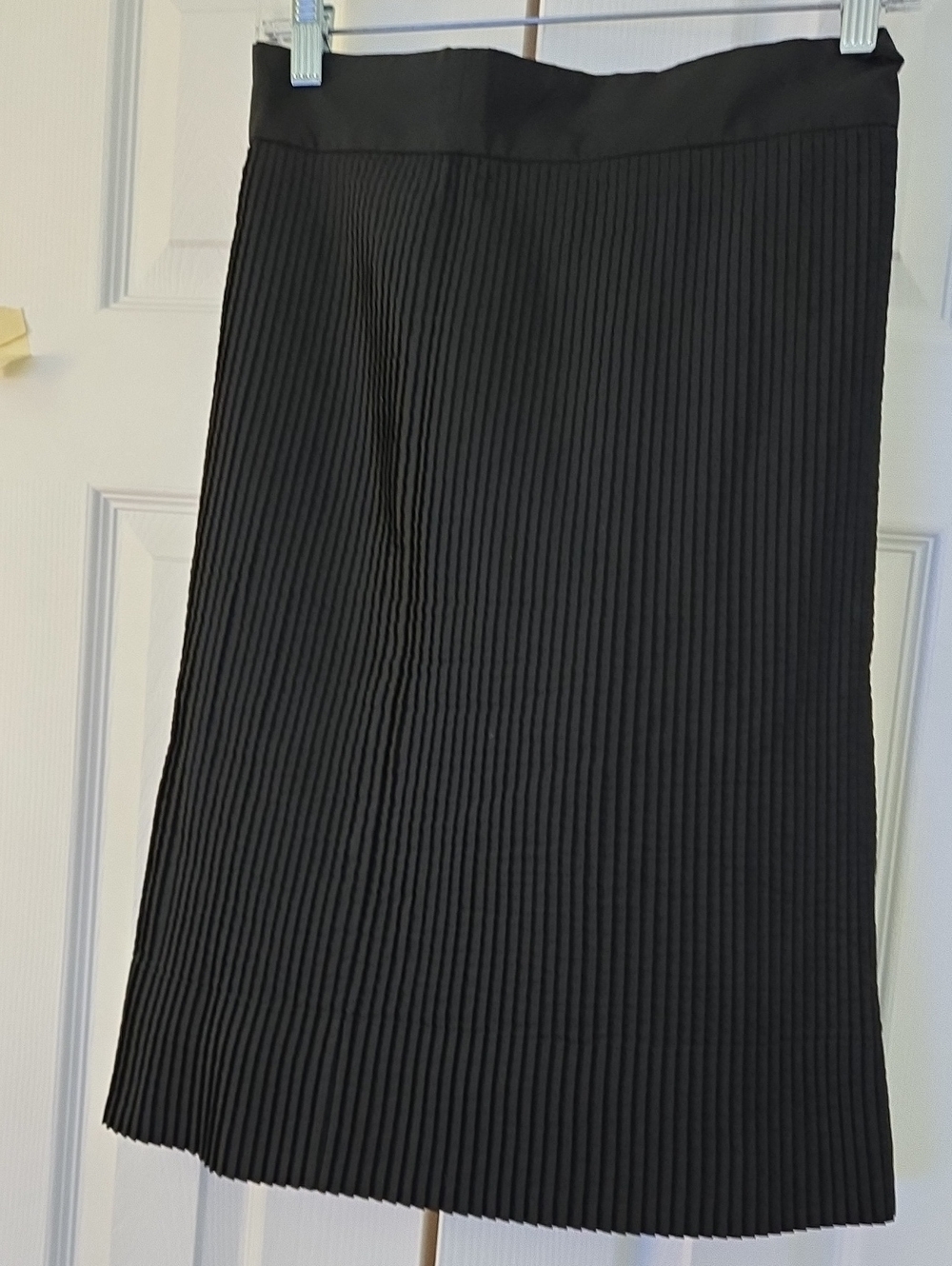 Mikarose Black Pleated Midi Skirt